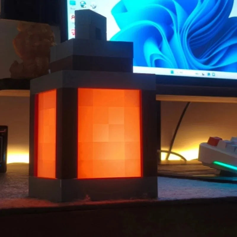 مصباح ليلي بتصميم البكسل - إضاءة جدارية USB إبداعية لغرف الألعاب وديكور غرف النوم